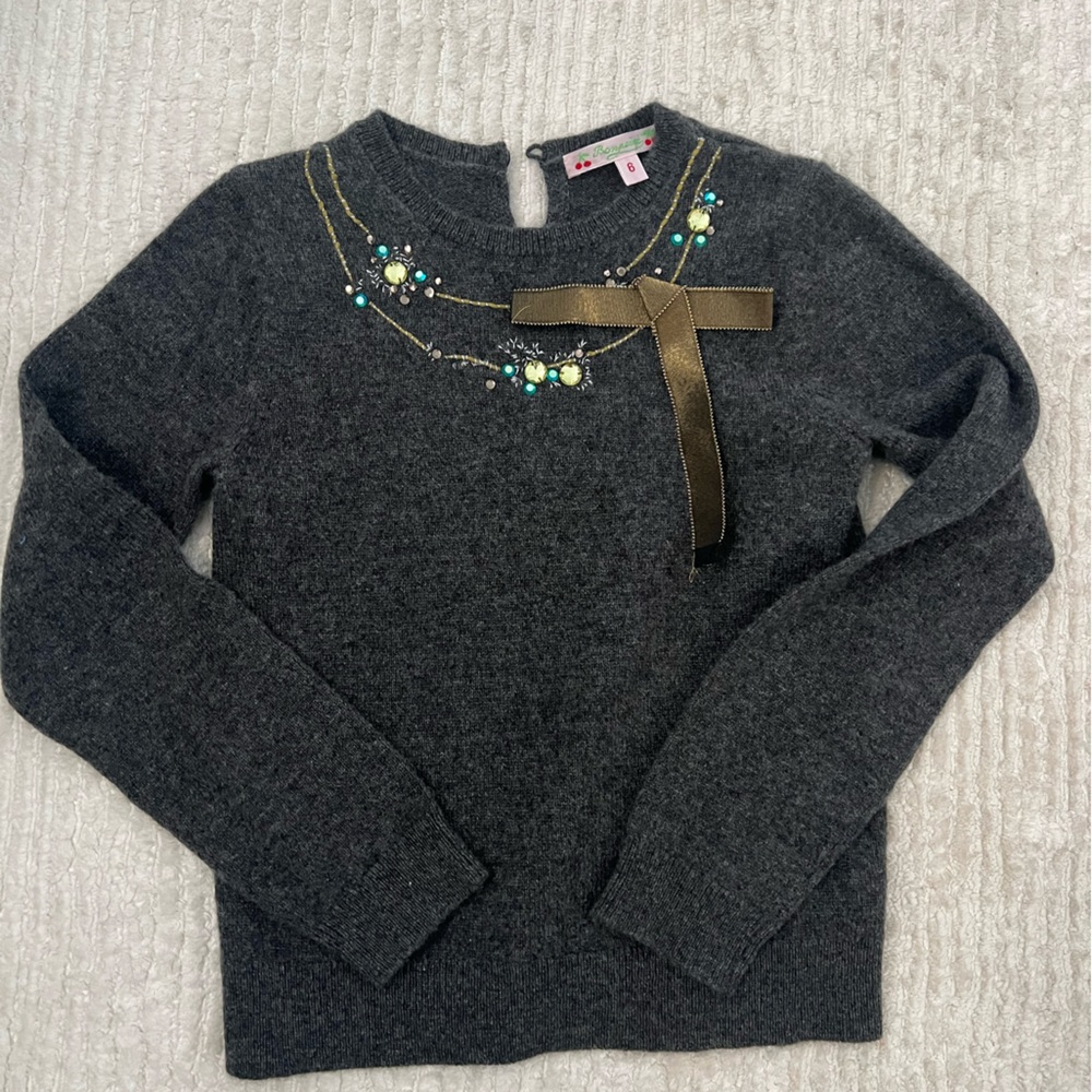 Bonpoint girls couture collection cashmere sweater
